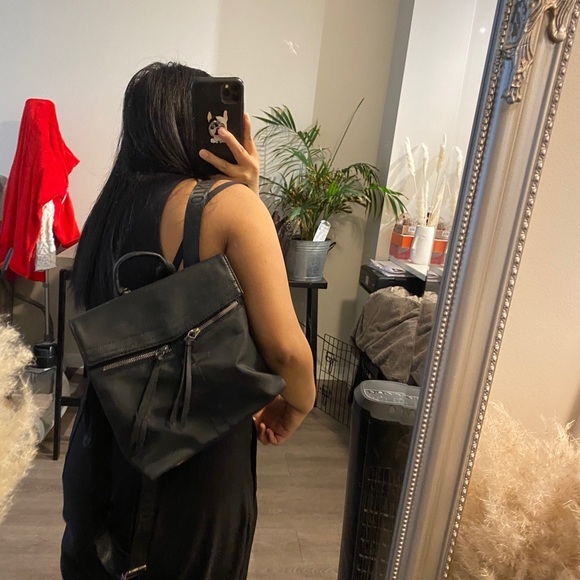 Black mini backpack - Picture 2 of 7